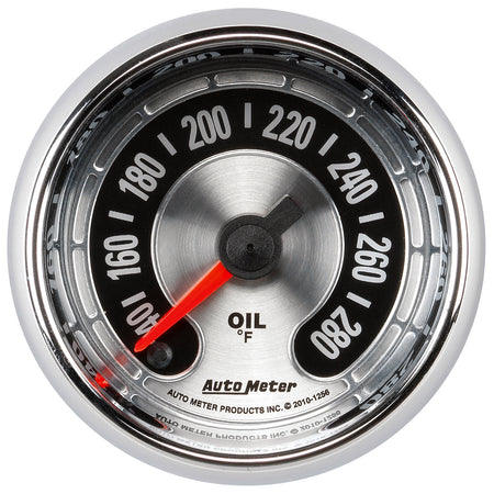 AutoMeter 1256 - GAUGE, OIL TEMP, 2 1/16", 280?F, DIGITAL STEPPER MOTOR, AMERICAN MUSCLE 4
