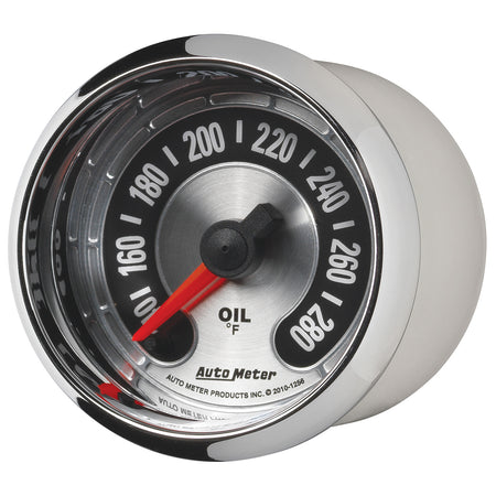 AutoMeter 1256 - GAUGE, OIL TEMP, 2 1/16", 280?F, DIGITAL STEPPER MOTOR, AMERICAN MUSCLE 9