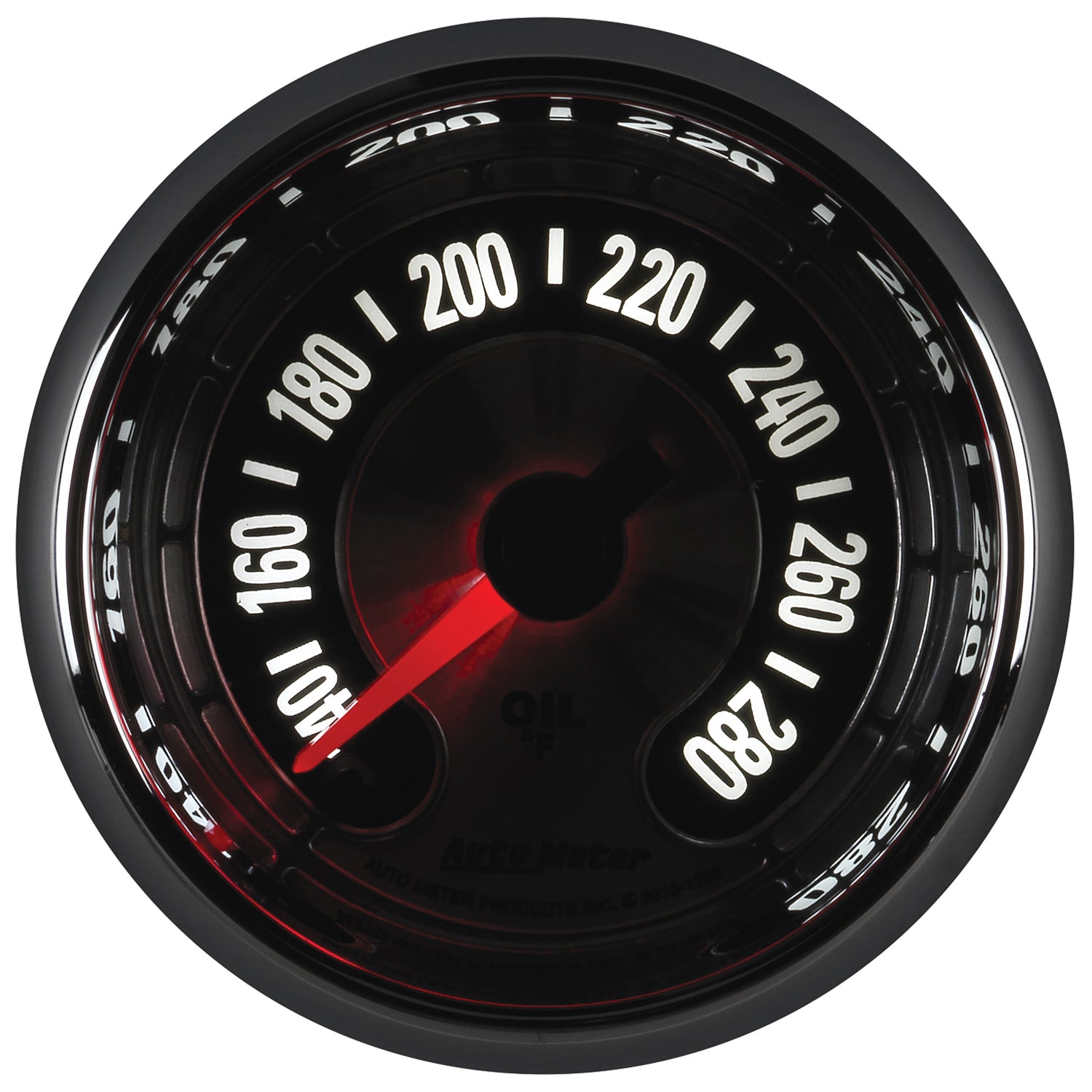 AutoMeter 1256 - GAUGE, OIL TEMP, 2 1/16", 280?F, DIGITAL STEPPER MOTOR, AMERICAN MUSCLE 11
