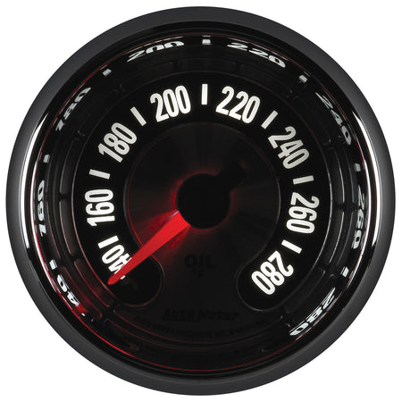 AutoMeter 1256 - GAUGE, OIL TEMP, 2 1/16", 280?F, DIGITAL STEPPER MOTOR, AMERICAN MUSCLE 11