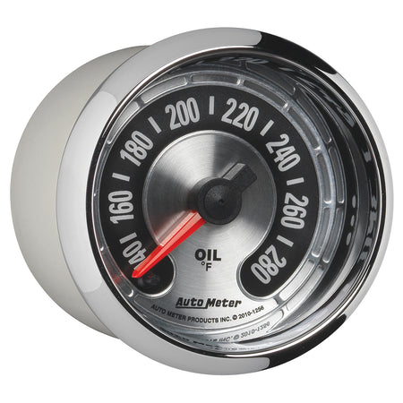 AutoMeter 1256 - GAUGE, OIL TEMP, 2 1/16", 280?F, DIGITAL STEPPER MOTOR, AMERICAN MUSCLE 12