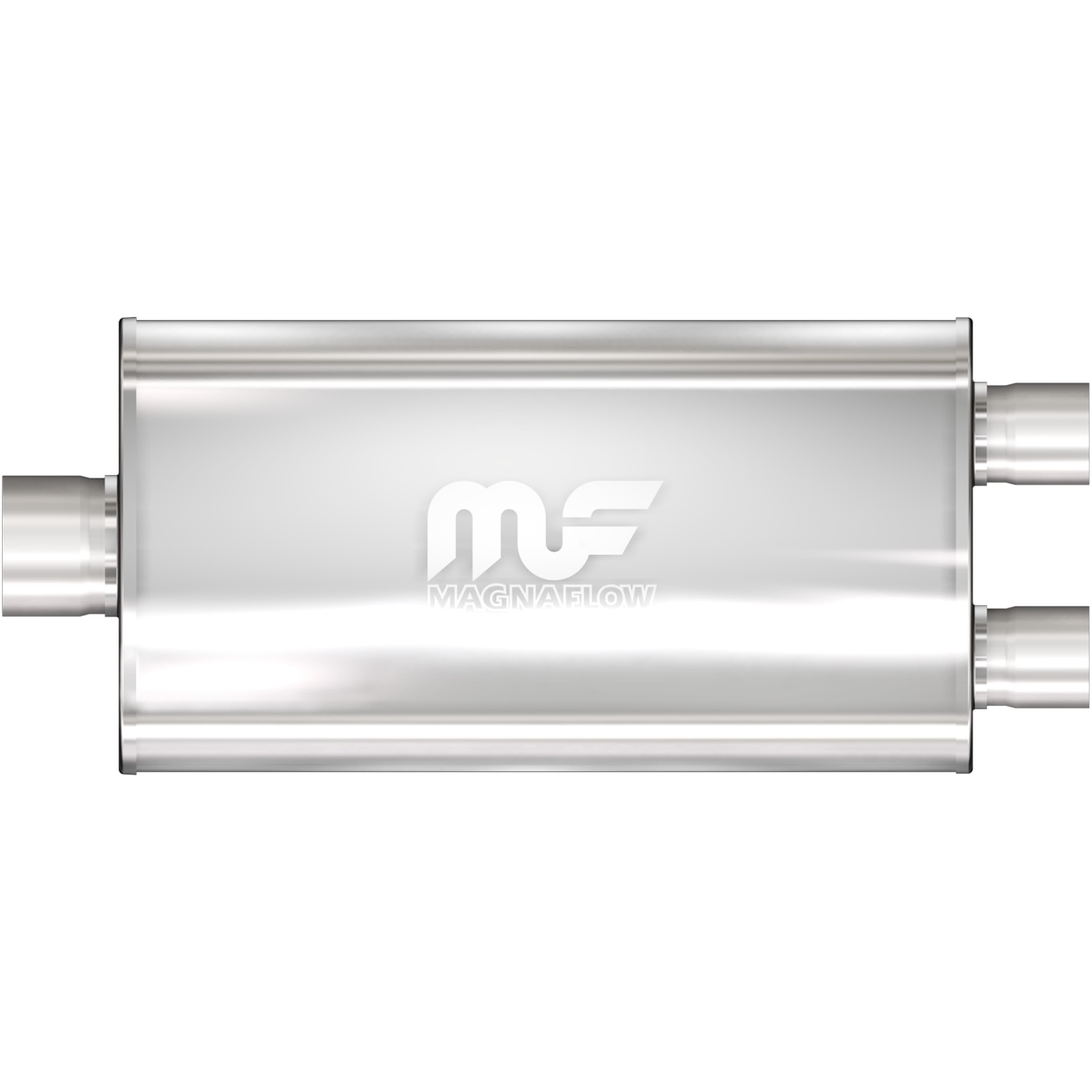 MagnaFlow Exhaust Products Exhaust MagnaFlow Exhaust Products 12580 - Straight-Through Performance Muffler; 2.5/2.25in. Center/Dual; 5x22x11 Body