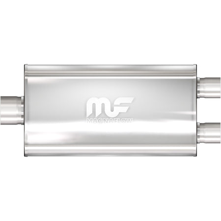 MagnaFlow Exhaust Products 12588 - Straight-Through Performance Muffler; 3/2.5in. Center/Dual; 5x22x11 Body 1
