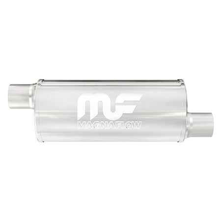 MagnaFlow Exhaust Products 12636 - Straight-Through Performance Muffler; 2.5in. Offset/Offset; 6x14x6 Body 5
