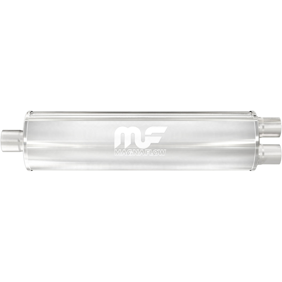 MagnaFlow Exhaust Products 12761 - Straight-Through Performance Muffler; 2.5/2.25in. Center/Dual; 7x27x7 Body 1