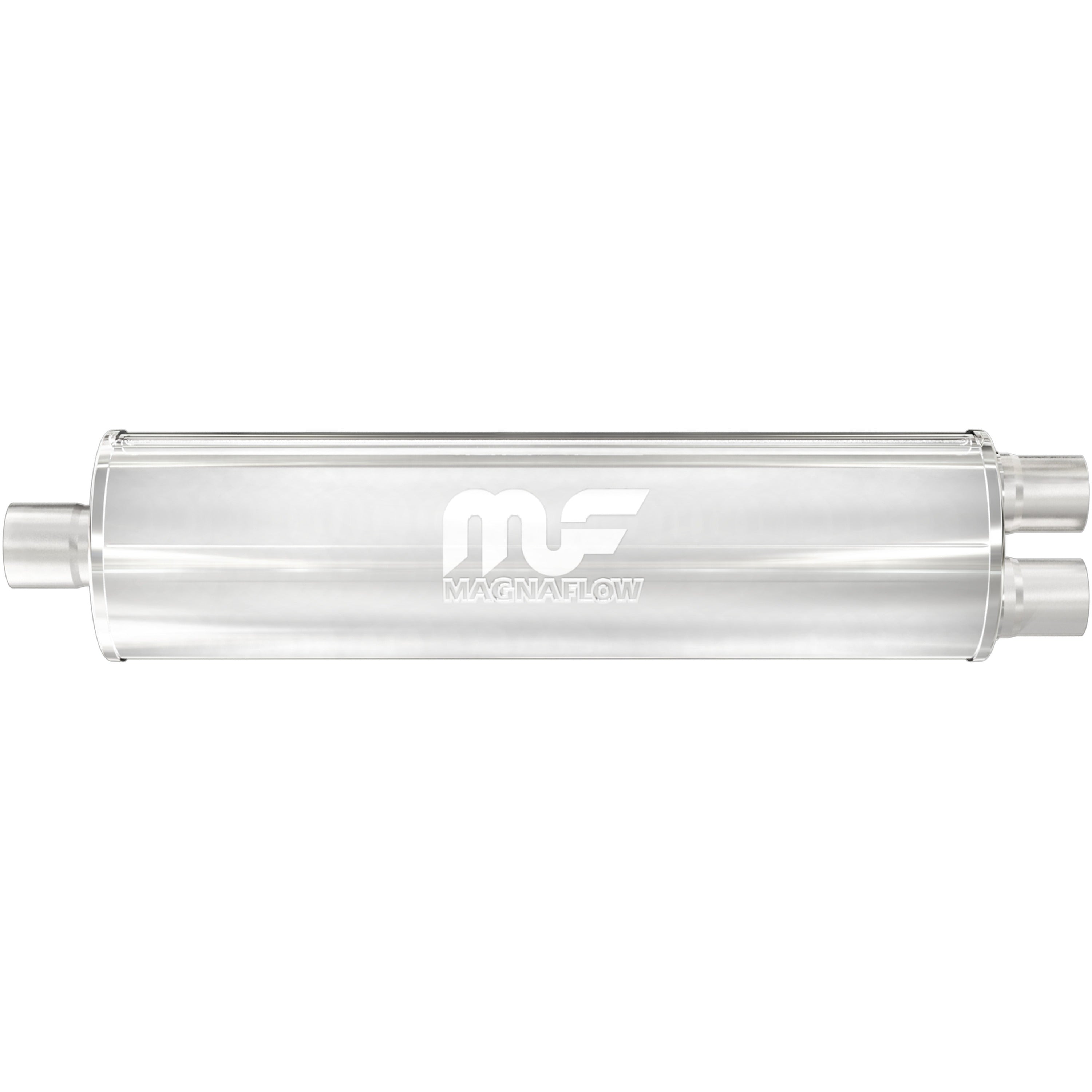 MagnaFlow Exhaust Products 12761 - Straight-Through Performance Muffler; 2.5/2.25in. Center/Dual; 7x27x7 Body 1