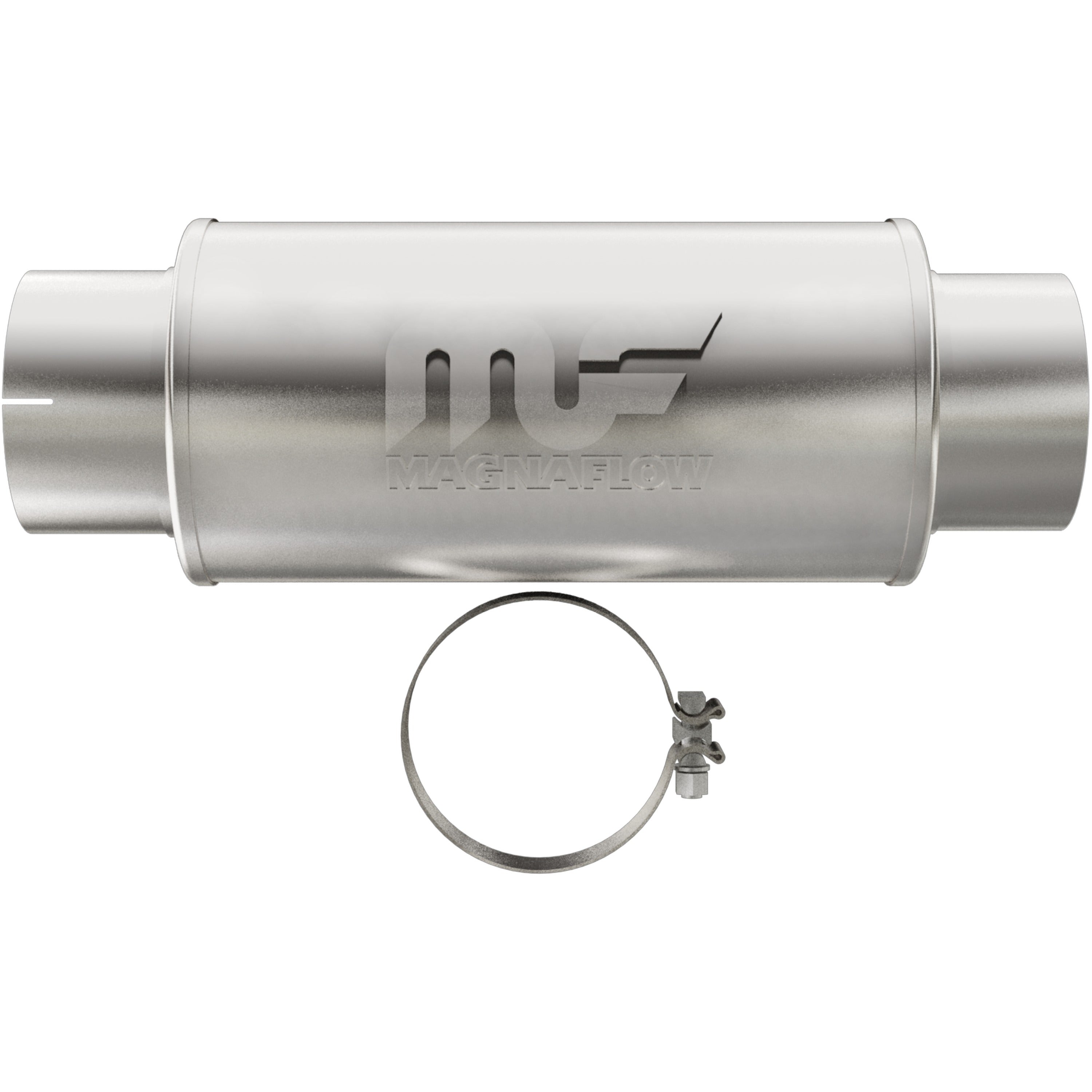 MagnaFlow Exhaust Products 12776 - Straight-Through Performance Muffler; 5in. Center/Center; 7x14x7 Body 1