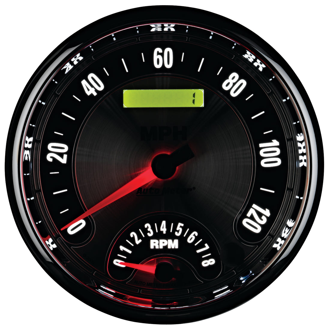 AutoMeter 1295 - GAUGE, TACH/SPEEDO, 5", 160MPH & 8K RPM, ELEC. PROGRAM., AMER. MUSCLE 6