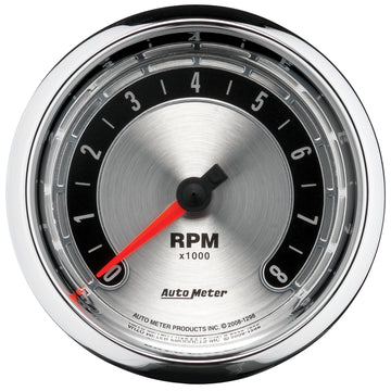 AutoMeter 1298 - GAUGE, TACHOMETER, 3 3/8", 8K RPM, IN-DASH, AMERICAN MUSCLE 3