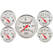AutoMeter 1300 - GAUGE KIT, 5 PC., 3 1/8" & 2 1/16", MECH. SPEEDOMETER, ARCTIC WHITE 3