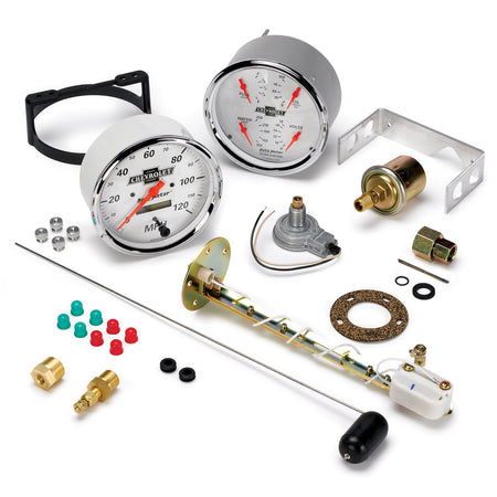 AutoMeter 1303-00408 - GAUGE KIT, 2 PC., QUAD & SPEEDOMETER, 5", CHEVROLET HERITAGE BOWTIE 4