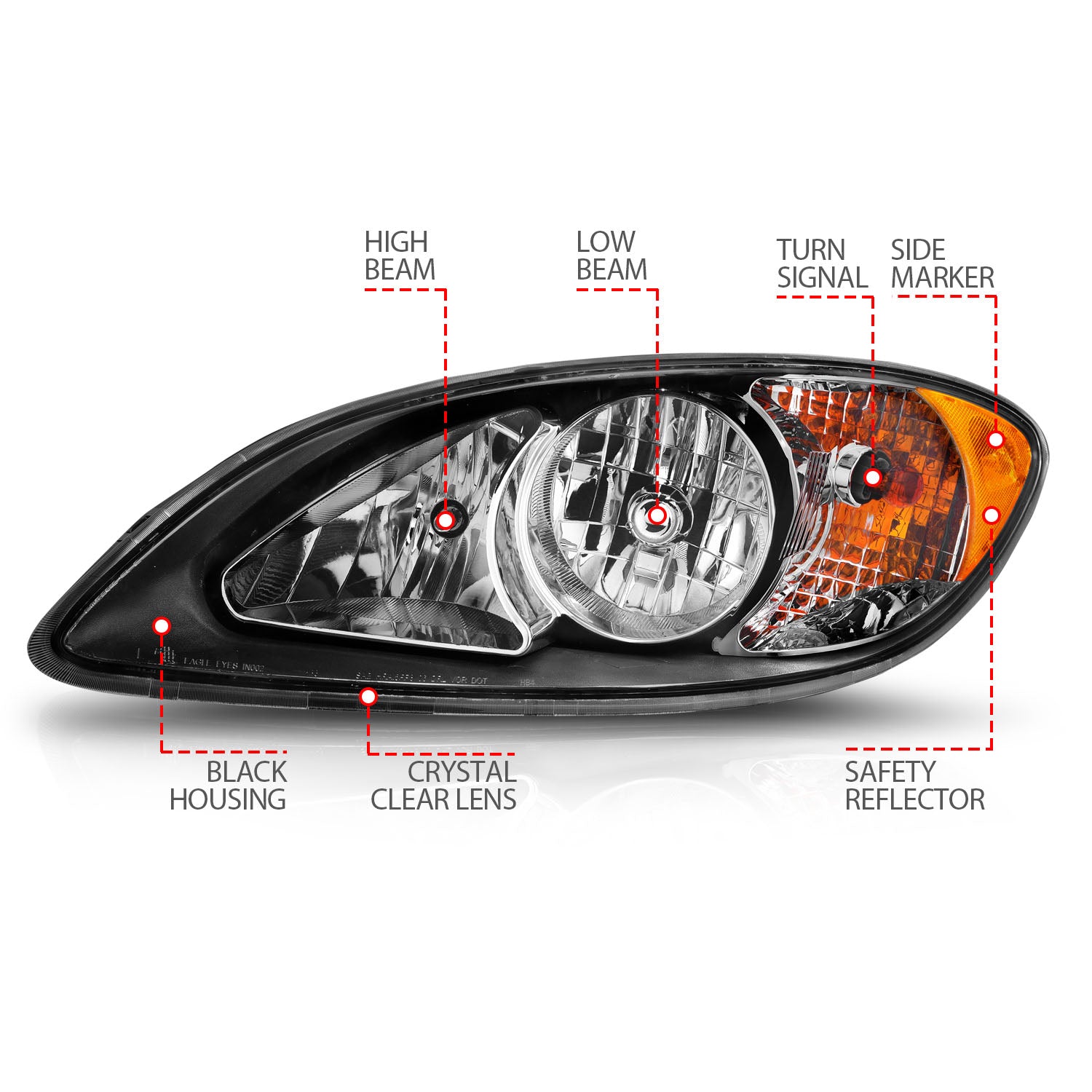 ANZO USA 131032 - Headlight Assembly