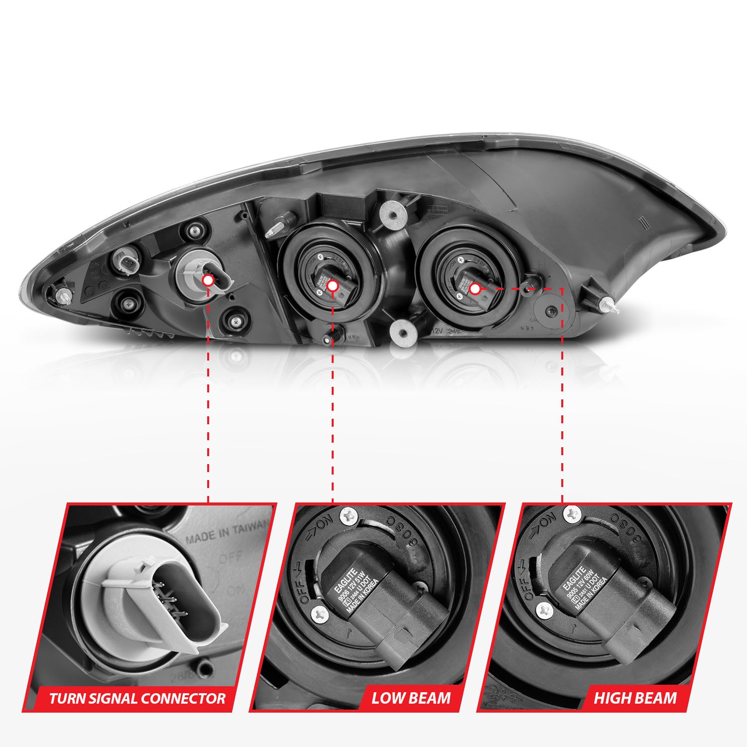 ANZO USA 131033 - Headlight Assembly