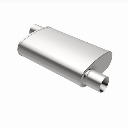 MagnaFlow Exhaust Products 13236 - Multi-Chamber Performance Muffler; 2.5in. Offset/Offset; 4x14x9 Body 5