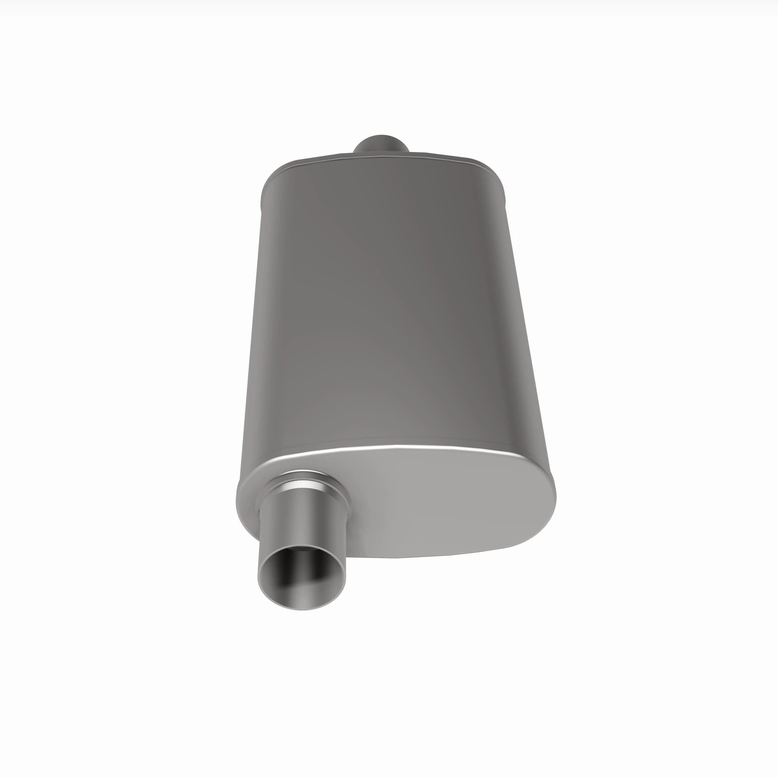 MagnaFlow Exhaust Products 13256 - Multi-Chamber Performance Muffler; 2.5in. Offset/Center; 4x18x9 Body 5