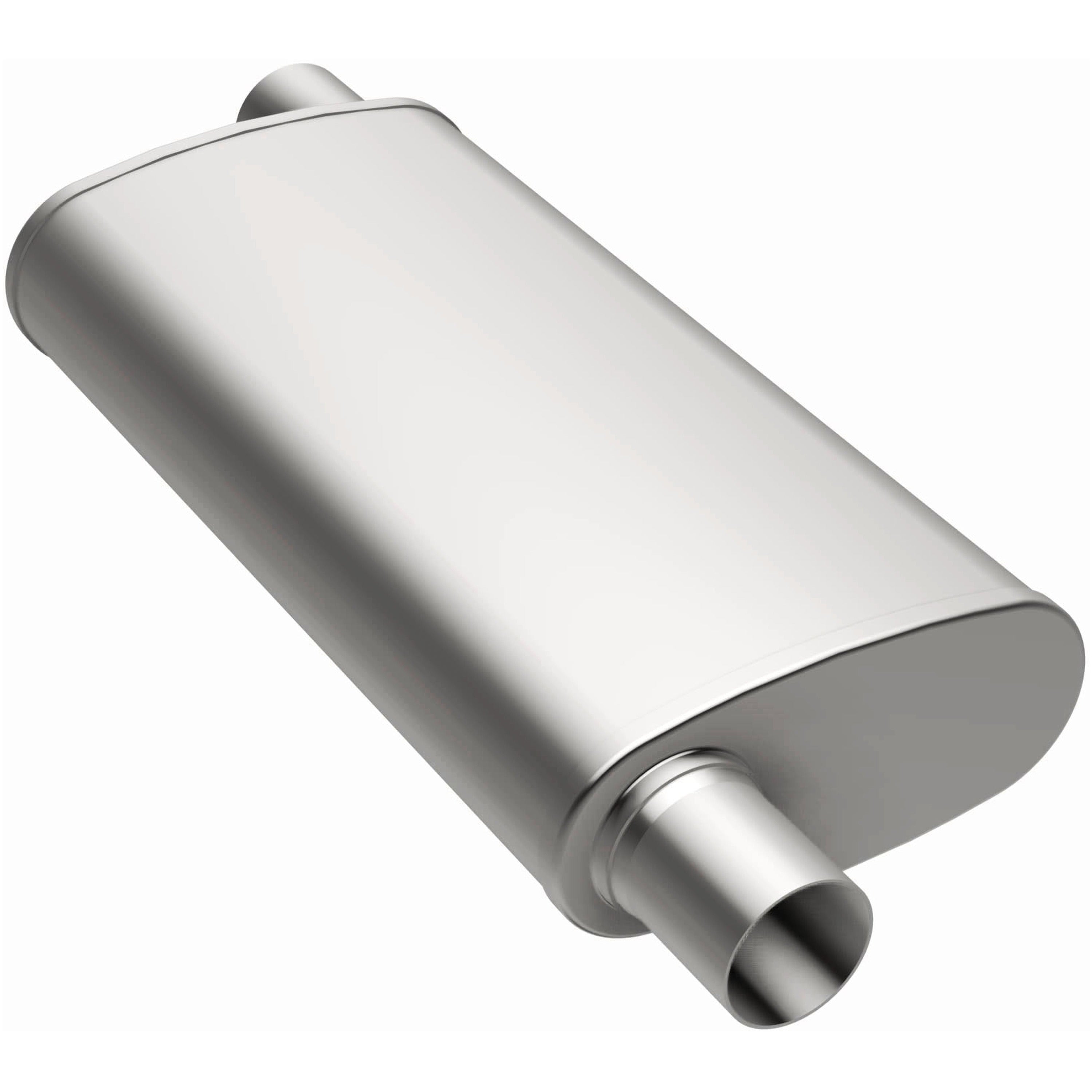 MagnaFlow Exhaust Products 13266 - Multi-Chamber Performance Muffler; 2.5in. Offset/Offset; 4x18x9 Body 4