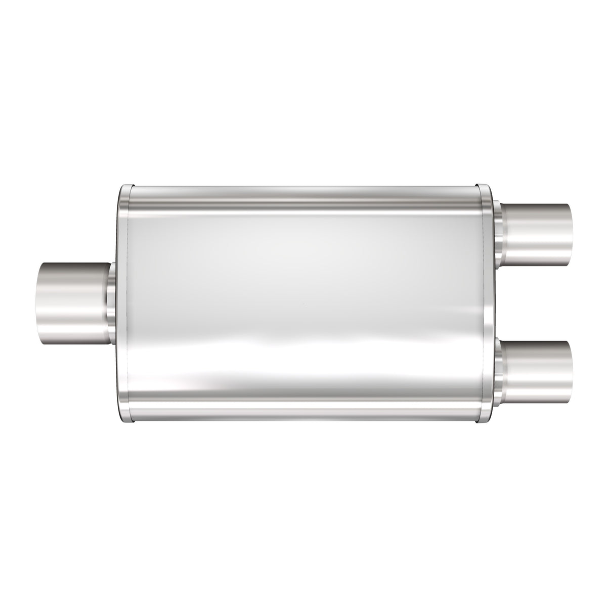 MagnaFlow Exhaust Products 13288 - Multi-Chamber Performance Muffler; 3/2.5in. Center/Dual; 4x14x9 Body 3