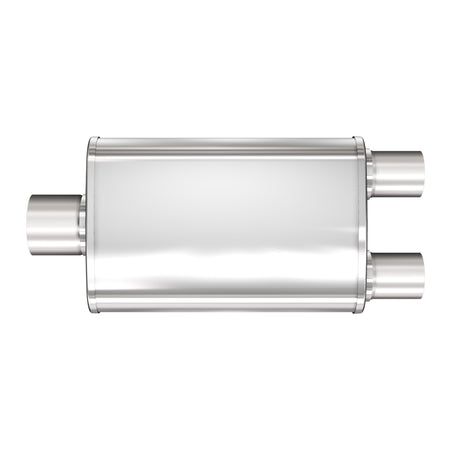 MagnaFlow Exhaust Products 13288 - Multi-Chamber Performance Muffler; 3/2.5in. Center/Dual; 4x14x9 Body 3
