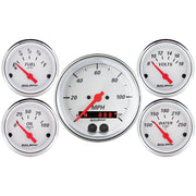 AutoMeter 1350 - GAUGE KIT, 5 PC., 3 3/8" & 2 1/16", GPS SPEEDOMETER, ARCTIC WHITE 3