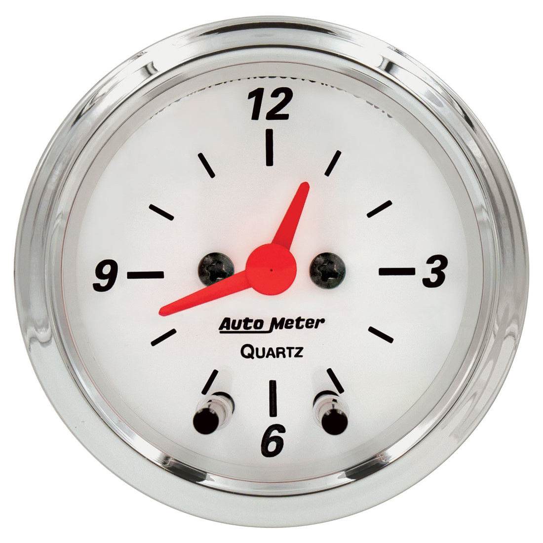 AutoMeter 1385 - GAUGE, CLOCK, 2 1/16", 12HR, ANALOG, ARCTIC WHITE 3