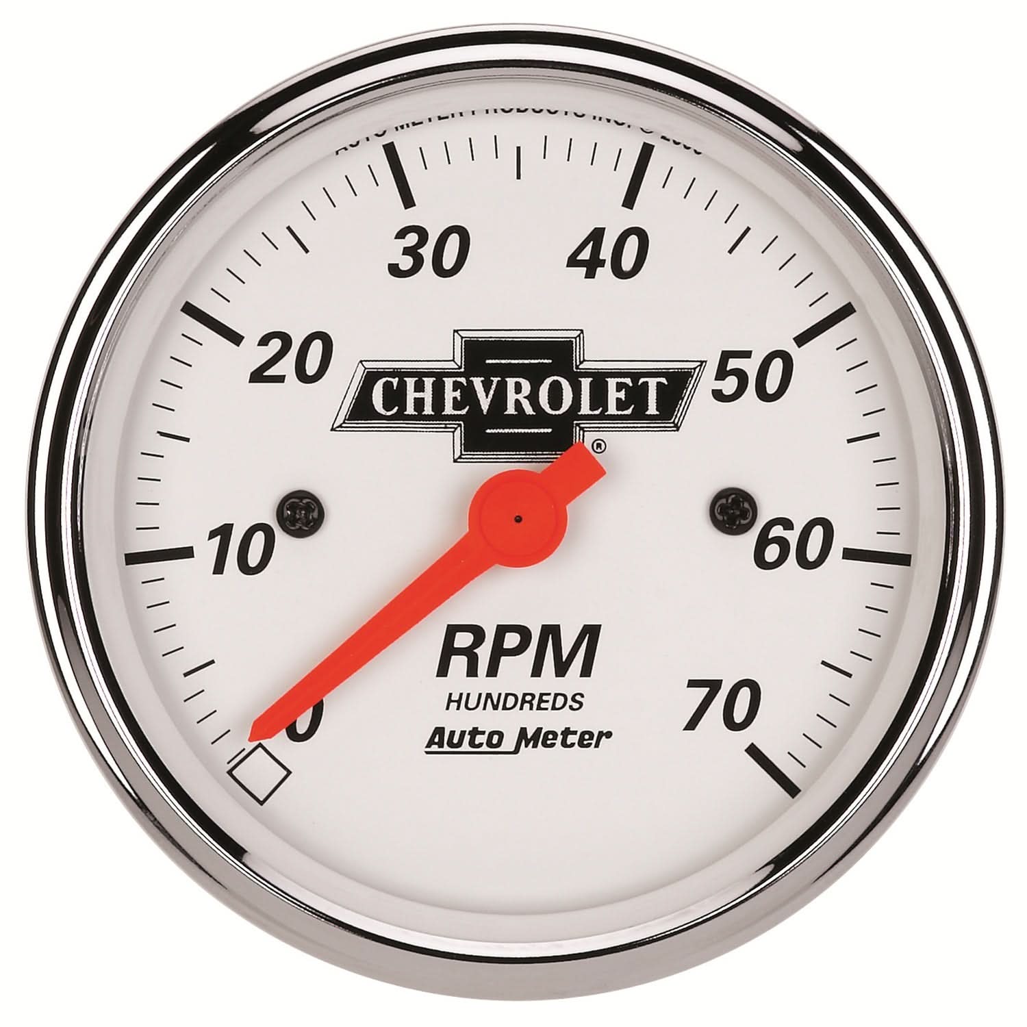 AutoMeter 1398-00408 - GAUGE, TACHOMETER, 3 1/8", 7K RPM, IN-DASH, CHEVROLET HERITAGE BOWTIE 3