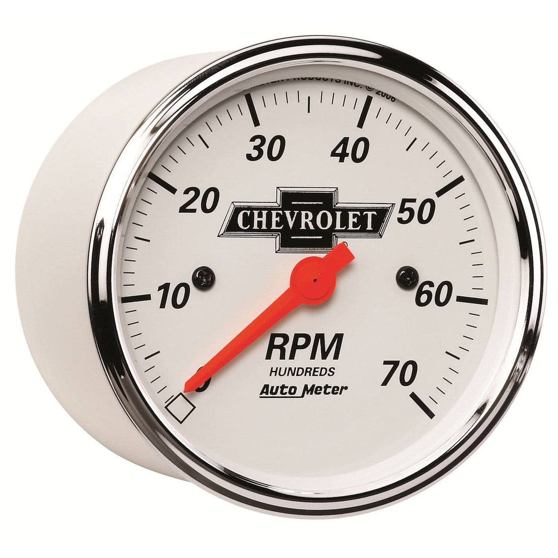 AutoMeter 1398-00408 - GAUGE, TACHOMETER, 3 1/8", 7K RPM, IN-DASH, CHEVROLET HERITAGE BOWTIE 5