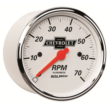 AutoMeter 1398-00408 - GAUGE, TACHOMETER, 3 1/8", 7K RPM, IN-DASH, CHEVROLET HERITAGE BOWTIE 5