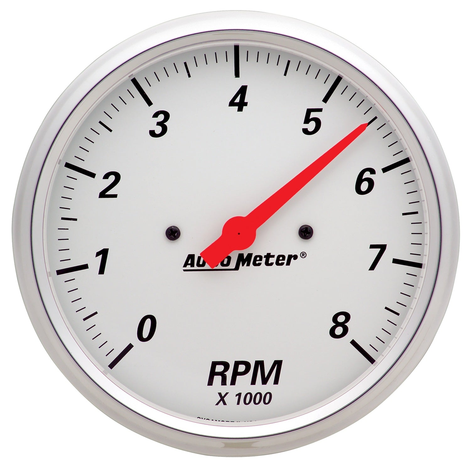 AutoMeter 1399 - GAUGE, TACHOMETER, 5", 8K RPM, IN-DASH, ARCTIC WHITE 3