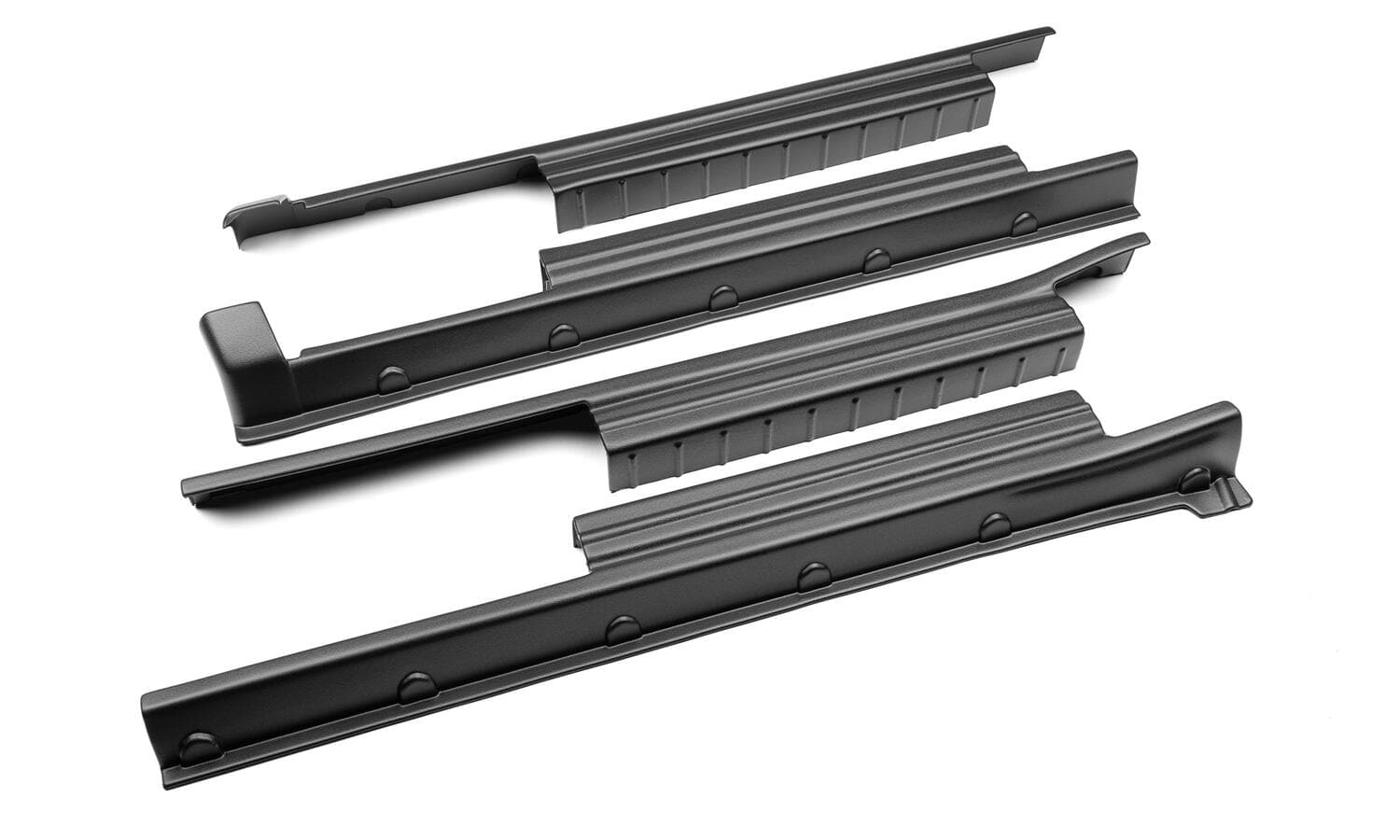 Bushwacker NA Bushwacker 14136 - Trail Armor Rocker Panel Black For 07-21 Toyota Tundra, Crewmax Incl. Side Panels/Sill Plate Cover Bushwacker