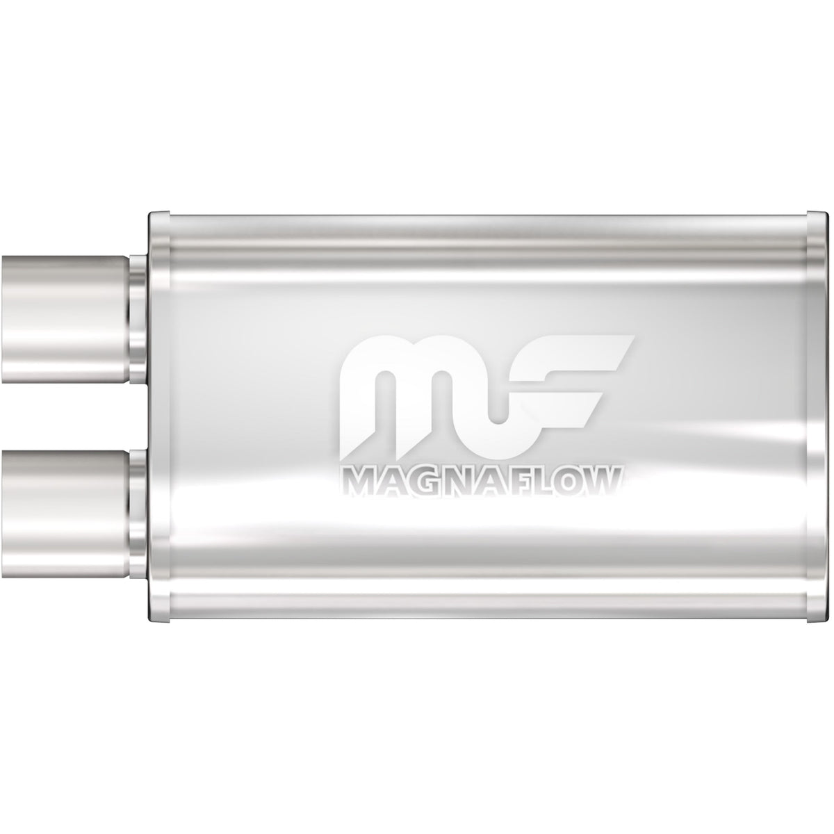 MagnaFlow Exhaust Products Exhaust MagnaFlow Exhaust Products 14210 - Straight-Through Performance Muffler; 2.5in. Offset Same End; 5x14x8 Body