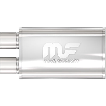 MagnaFlow Exhaust Products Exhaust MagnaFlow Exhaust Products 14210 - Straight-Through Performance Muffler; 2.5in. Offset Same End; 5x14x8 Body
