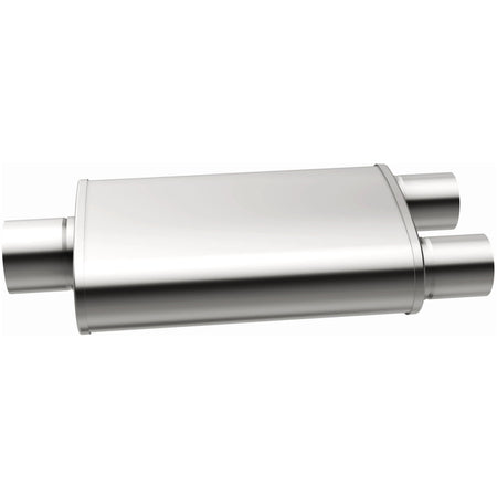 MagnaFlow Exhaust Products 14221 - Straight-Through Performance Muffler; 3/2.5in. Center/Dual; 5x14x8 Body 4