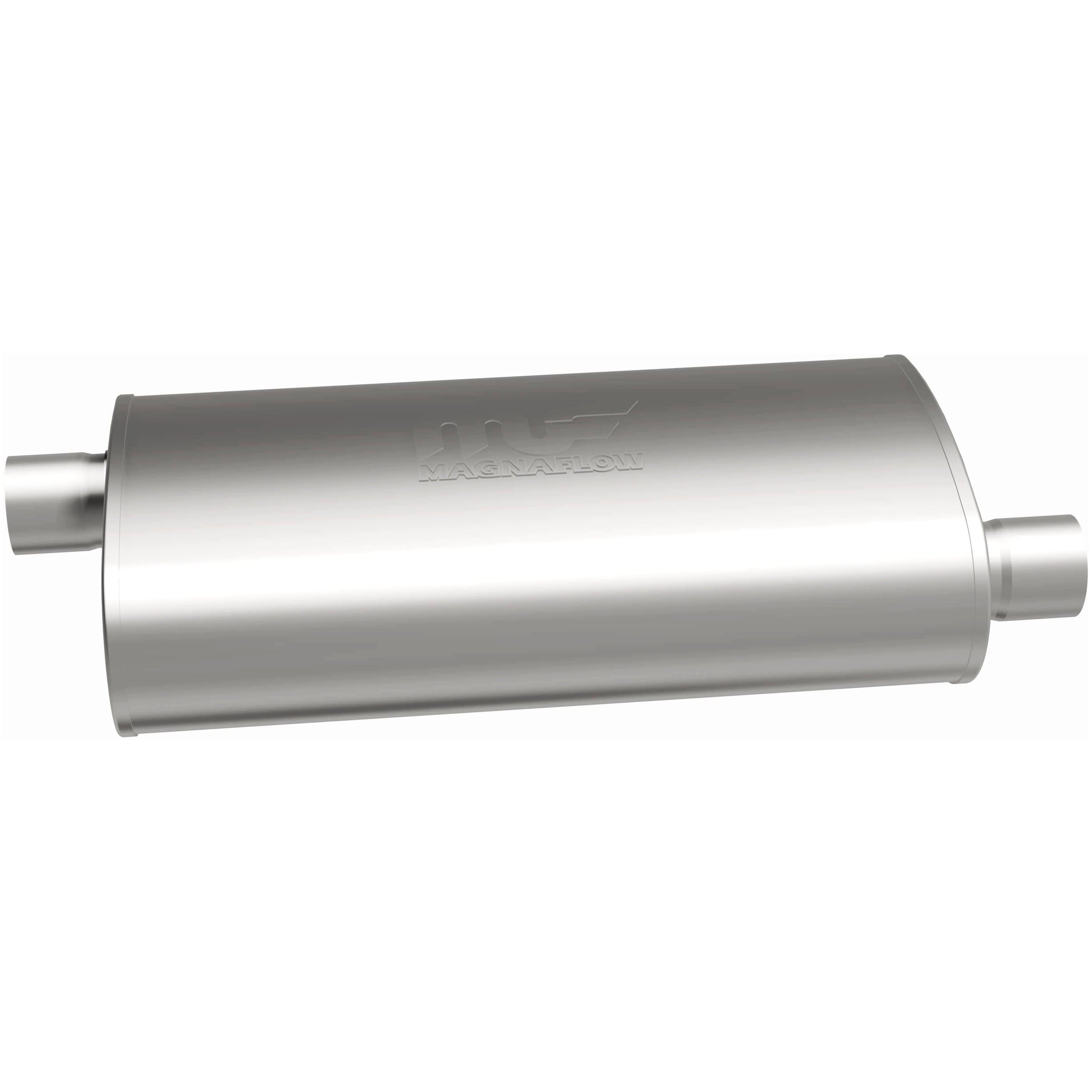 MagnaFlow Exhaust Products 14260 - Straight-Through Performance Muffler; 2.5in. Offset/Offset; 5x24x8 Body 4