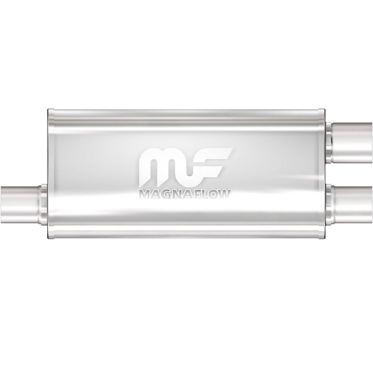 MagnaFlow Exhaust Products Exhaust MagnaFlow Exhaust Products 14266 - Straight-Through Performance Muffler; 2.5/2.25in. Offset/Dual; 5x18x8 Body