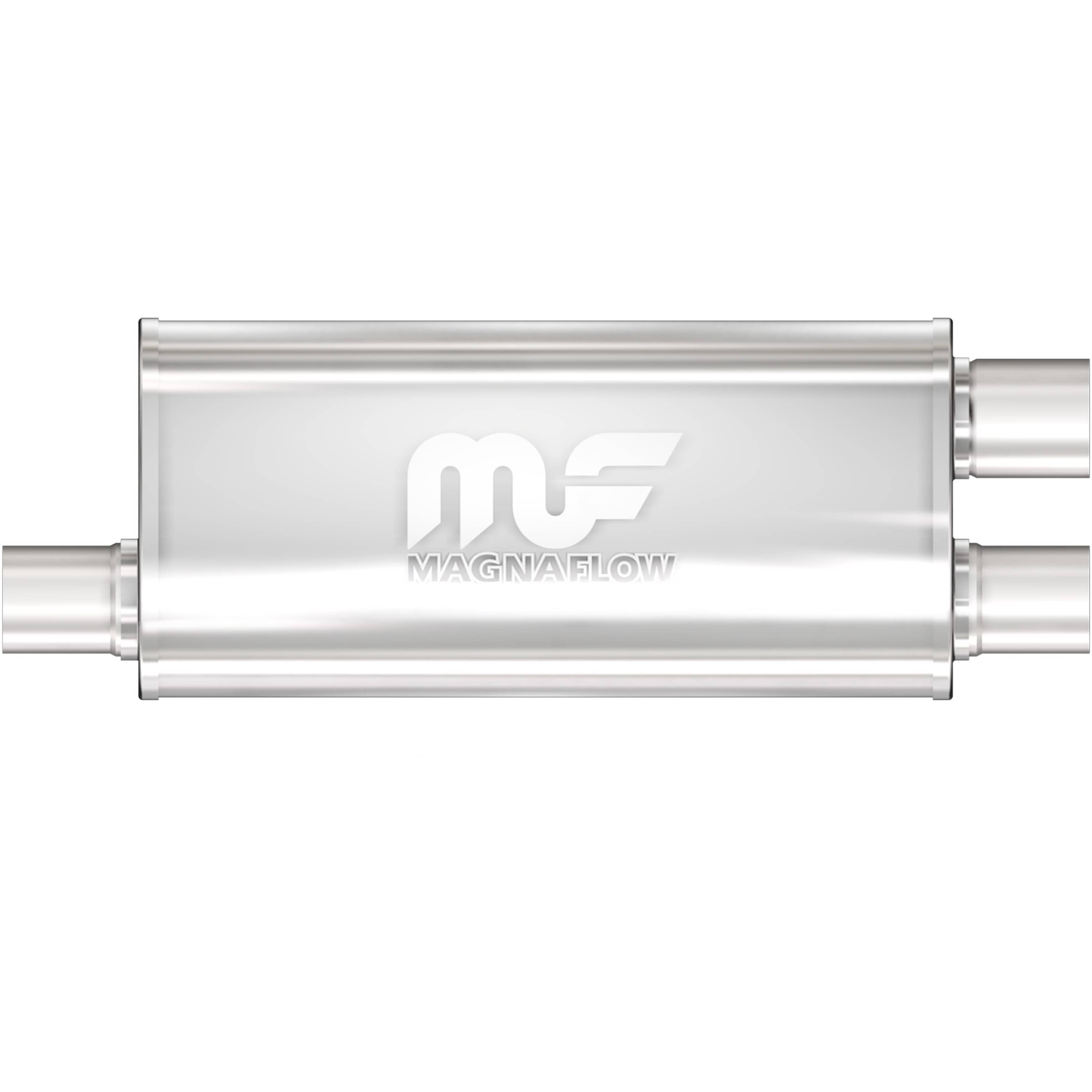 MagnaFlow Exhaust Products Exhaust MagnaFlow Exhaust Products 14266 - Straight-Through Performance Muffler; 2.5/2.25in. Offset/Dual; 5x18x8 Body