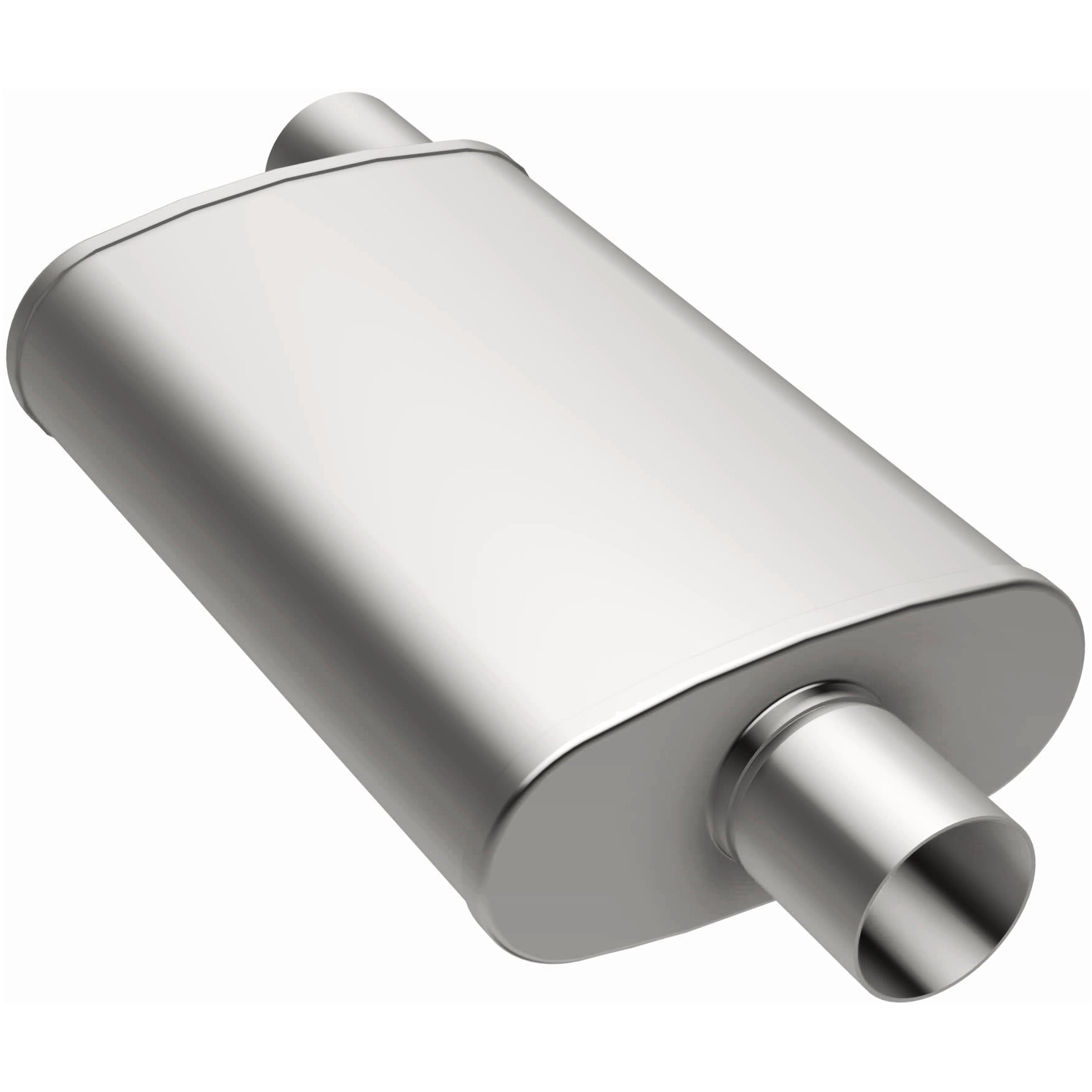 MagnaFlow Exhaust Products 14326 - Straight-Through Performance Muffler; 2.5in. Offset/Center; 4x14x9 Body 2