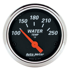 AutoMeter 1436 2-1/16" WATER TEMPERATURE, 100-250 F, DESIGNER BLACK