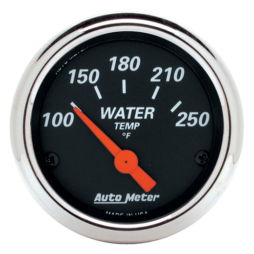 AutoMeter 1436 2-1/16" WATER TEMPERATURE, 100-250 F, DESIGNER BLACK