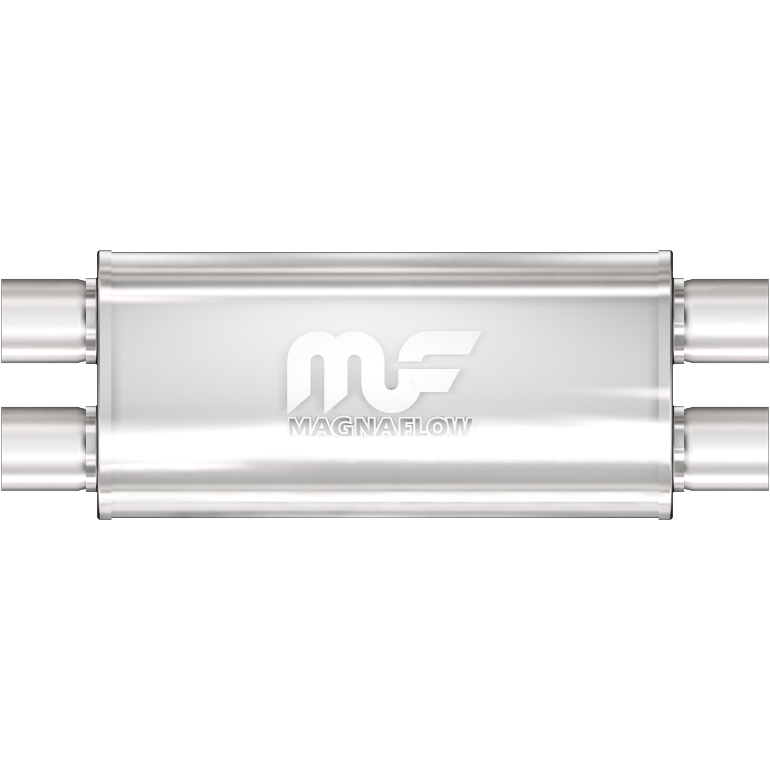 MagnaFlow Exhaust Products 14468 - Straight-Through Performance Muffler; 2.5in. Dual/Dual; 5x18x8 Body 1