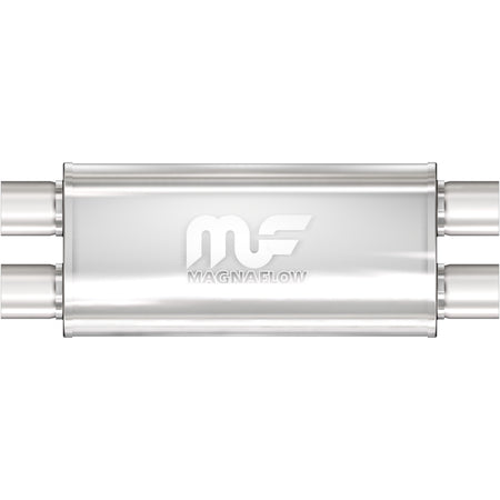 MagnaFlow Exhaust Products 14468 - Straight-Through Performance Muffler; 2.5in. Dual/Dual; 5x18x8 Body 1