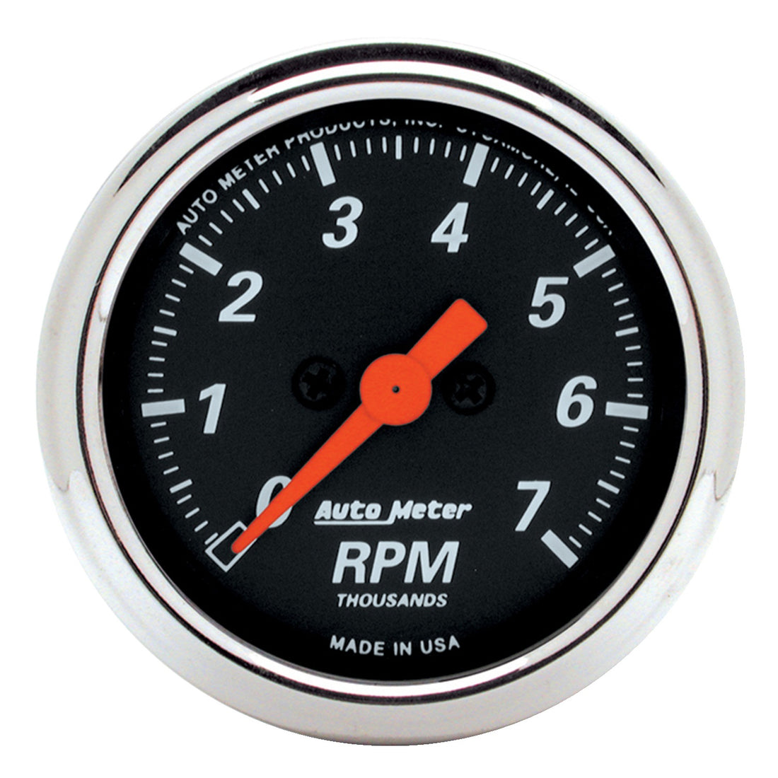 AutoMeter 1477 - GAUGE, TACHOMETER, 2 1/16", 7K RPM, IN-DASH, DESIGNER BLACK 4