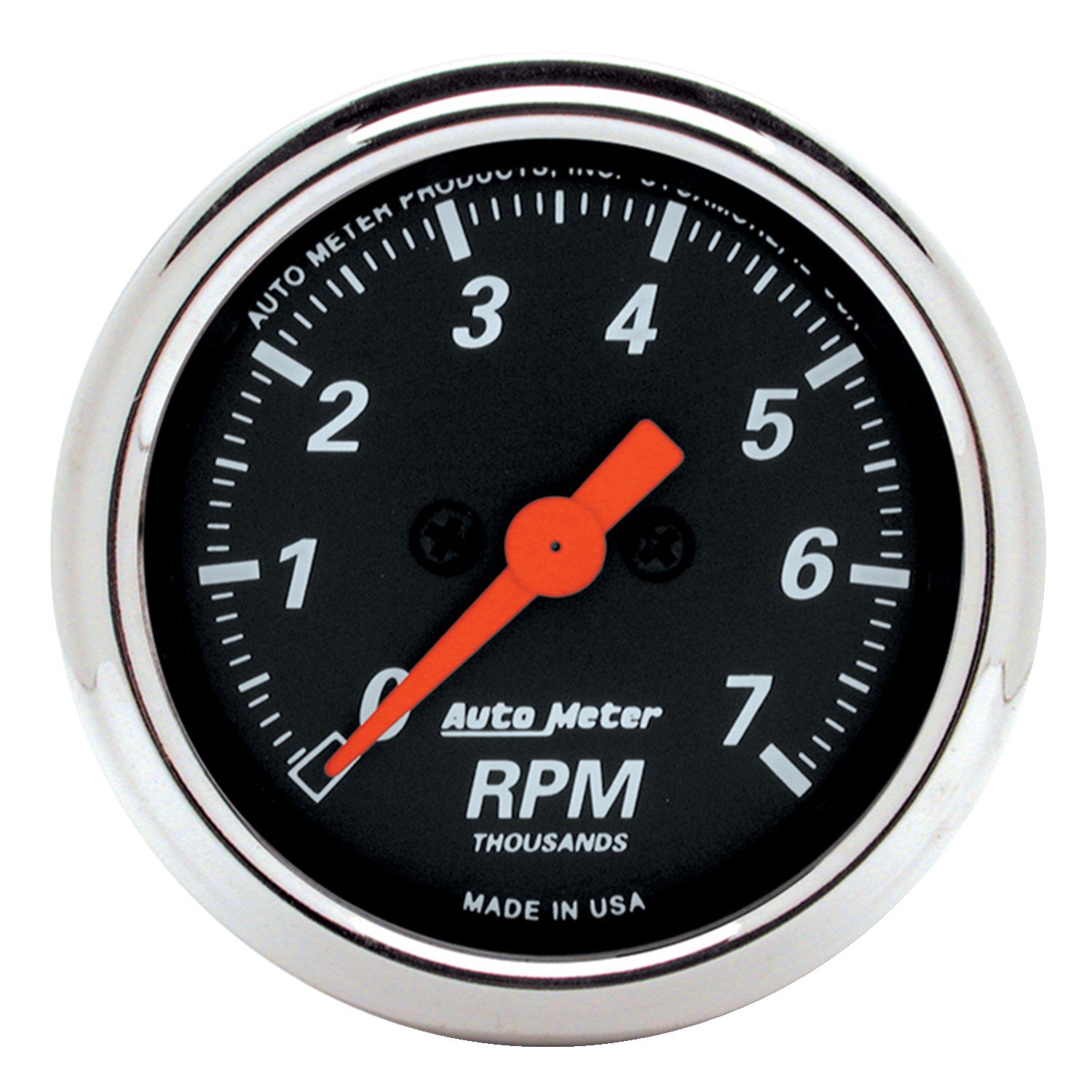 AutoMeter 1477 - GAUGE, TACHOMETER, 2 1/16", 7K RPM, IN-DASH, DESIGNER BLACK 4