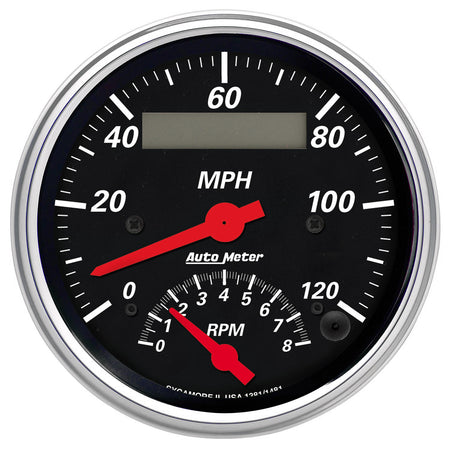 AutoMeter 1481 - GAUGE, TACH/SPEEDO, 3 3/8", 120MPH & 8K RPM, ELEC. PROGRAM., DESIGNER BLK 3