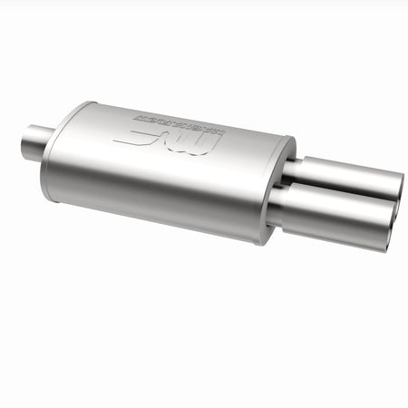 MagnaFlow Exhaust Products 14815 - Straight-Through Performance Muffler; 2.25/3.125in. Center/Dual; 5x14x8 Body 3