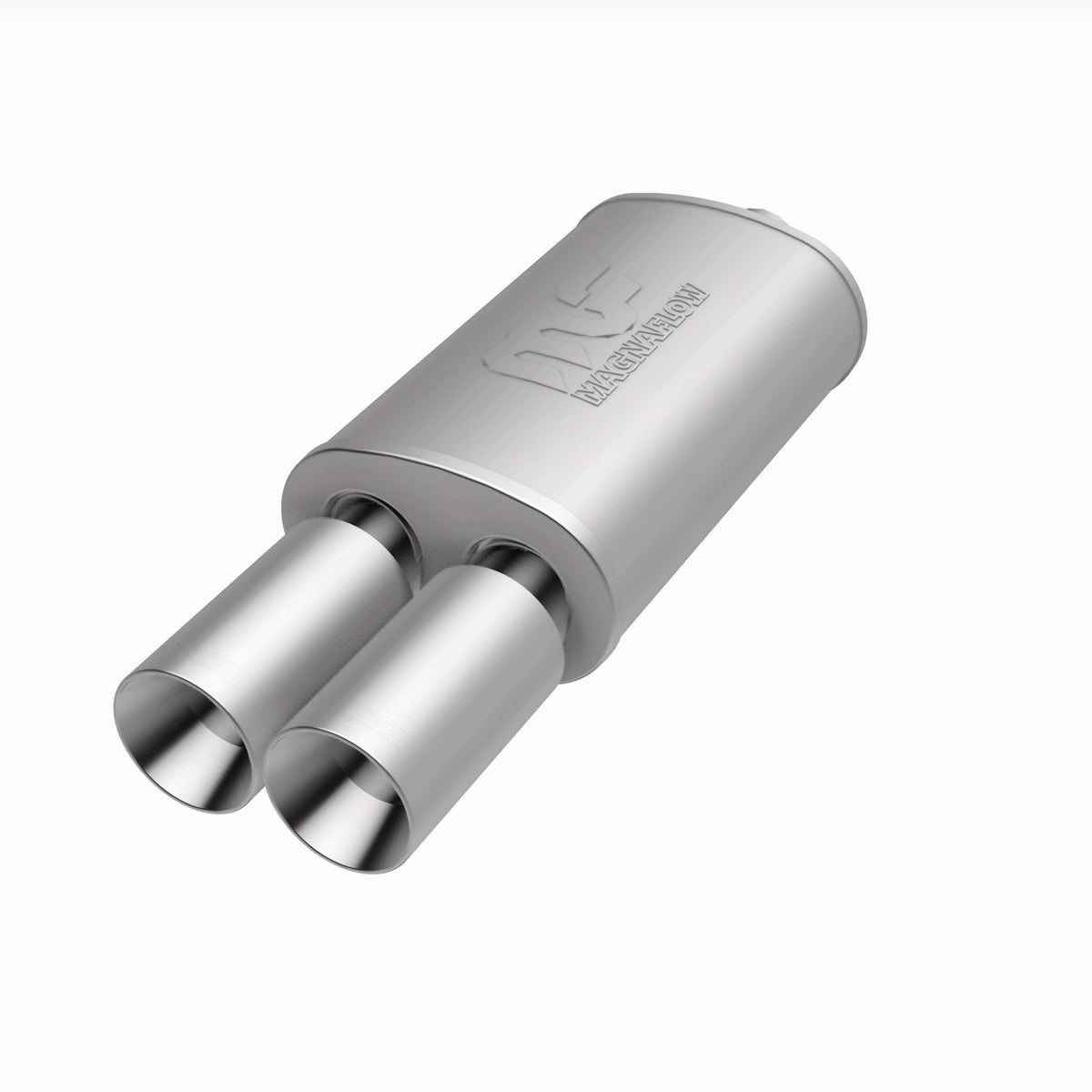 MagnaFlow Exhaust Products 14816 - Straight-Through Performance Muffler; 2.25/3.5in. Center/Dual; 5x14x8 Body 5