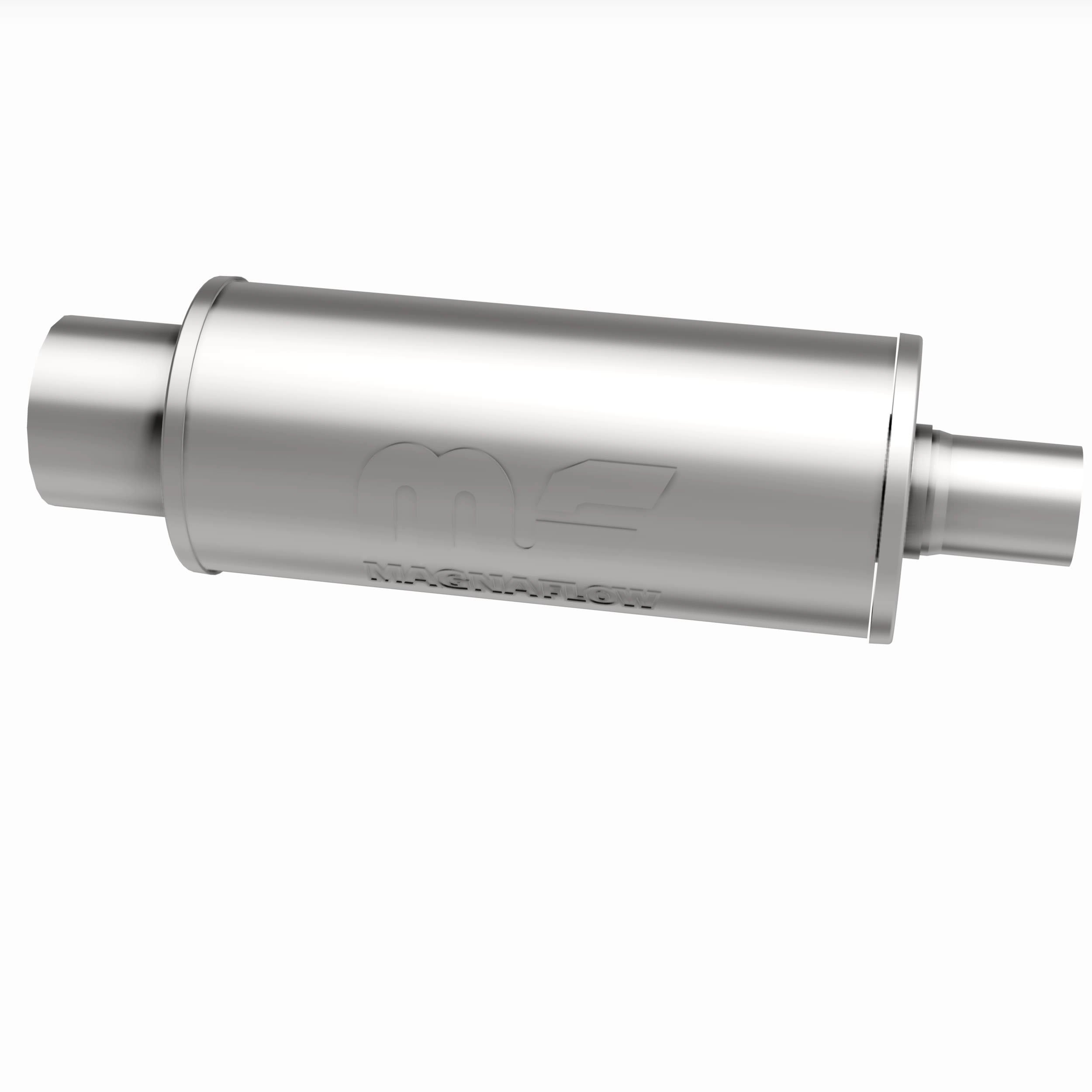 MagnaFlow Exhaust Products 14822 - Straight-Through Performance Muffler; 2.25/4in. Center/Center; 6x14x6 Body 5