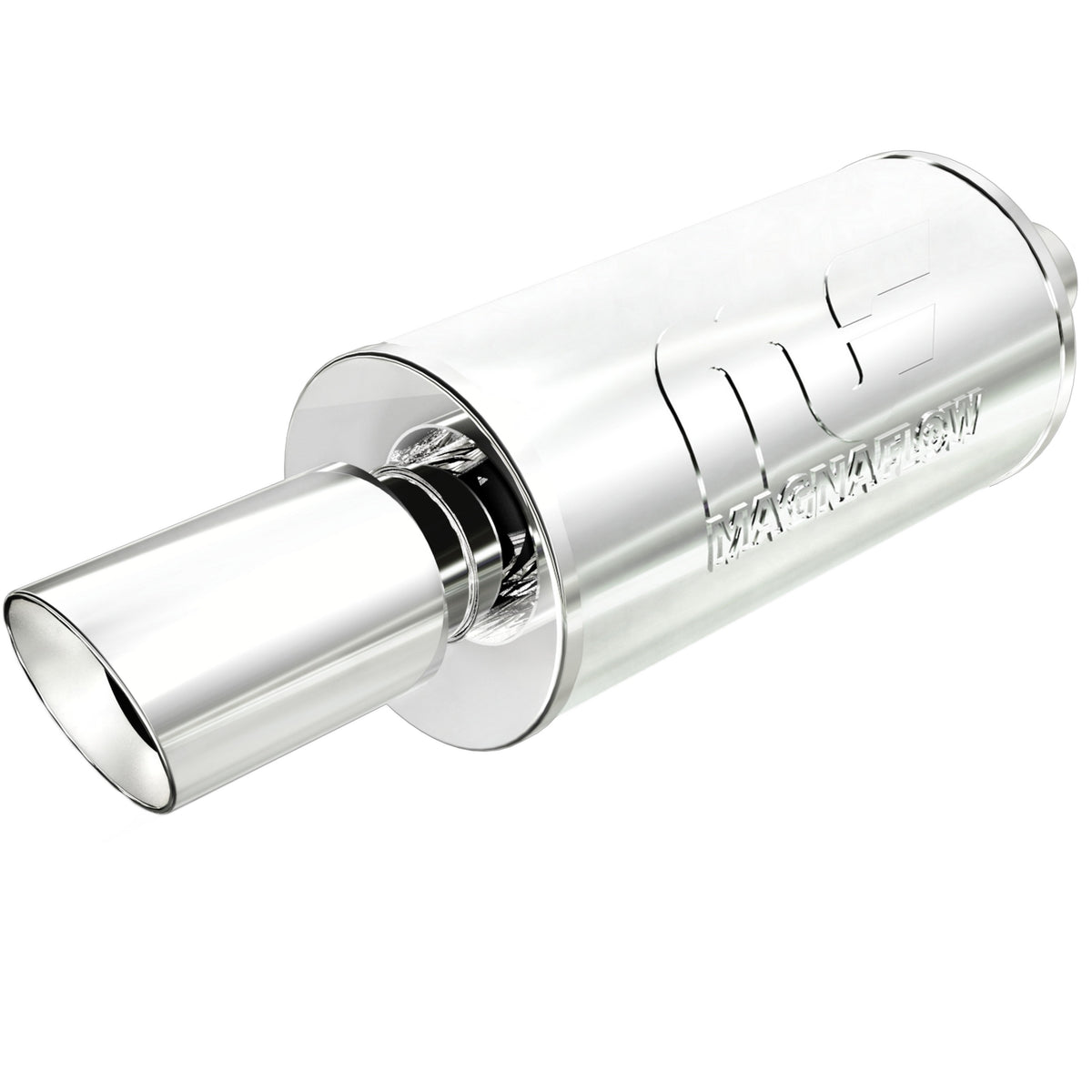 MagnaFlow Exhaust Products 14826 - Straight-Through Performance Muffler; 2.25/4in. Center/Center; 7x14x7 Body 1