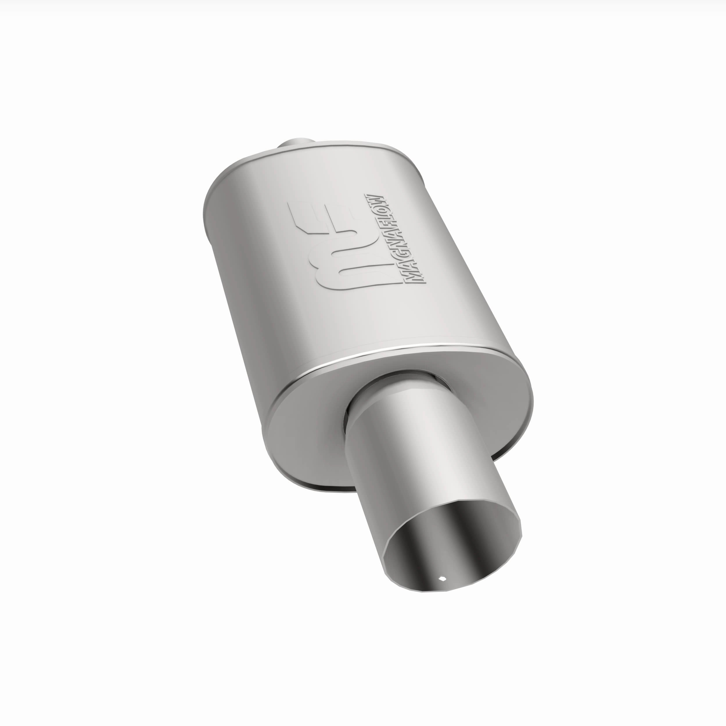 MagnaFlow Exhaust Products 14827 - Straight-Through Performance Muffler; 2.25/4in. Center/Center; 5x14x8 Body 2