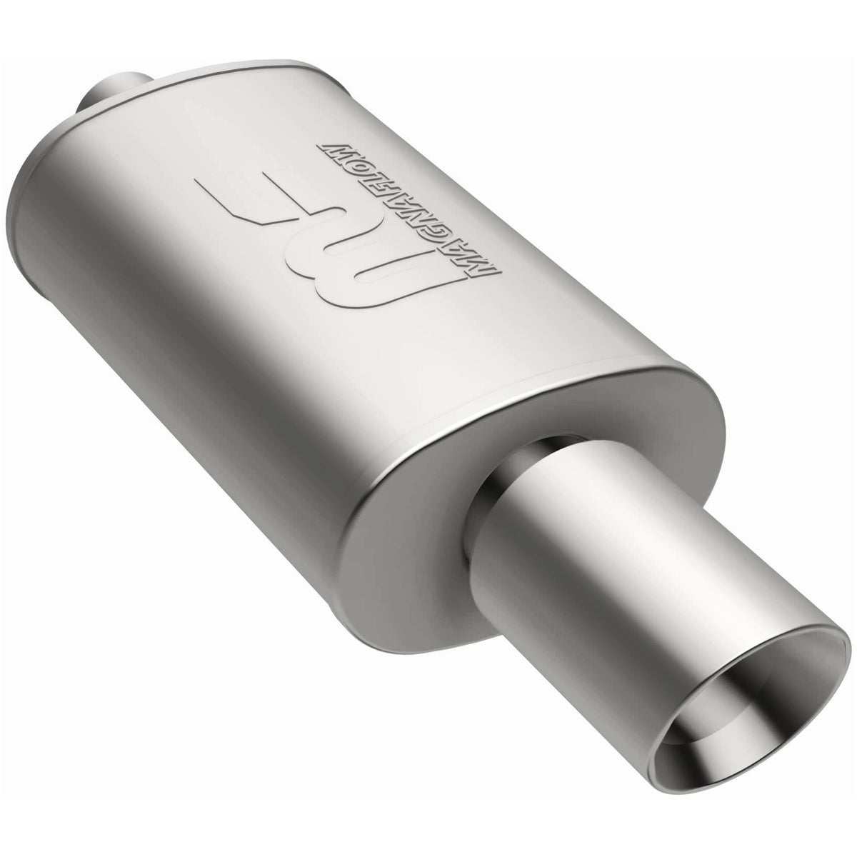 MagnaFlow Exhaust Products 14829 - Straight-Through Performance Muffler; 2.25/4in. Center/Center; 5x14x8 Body 3