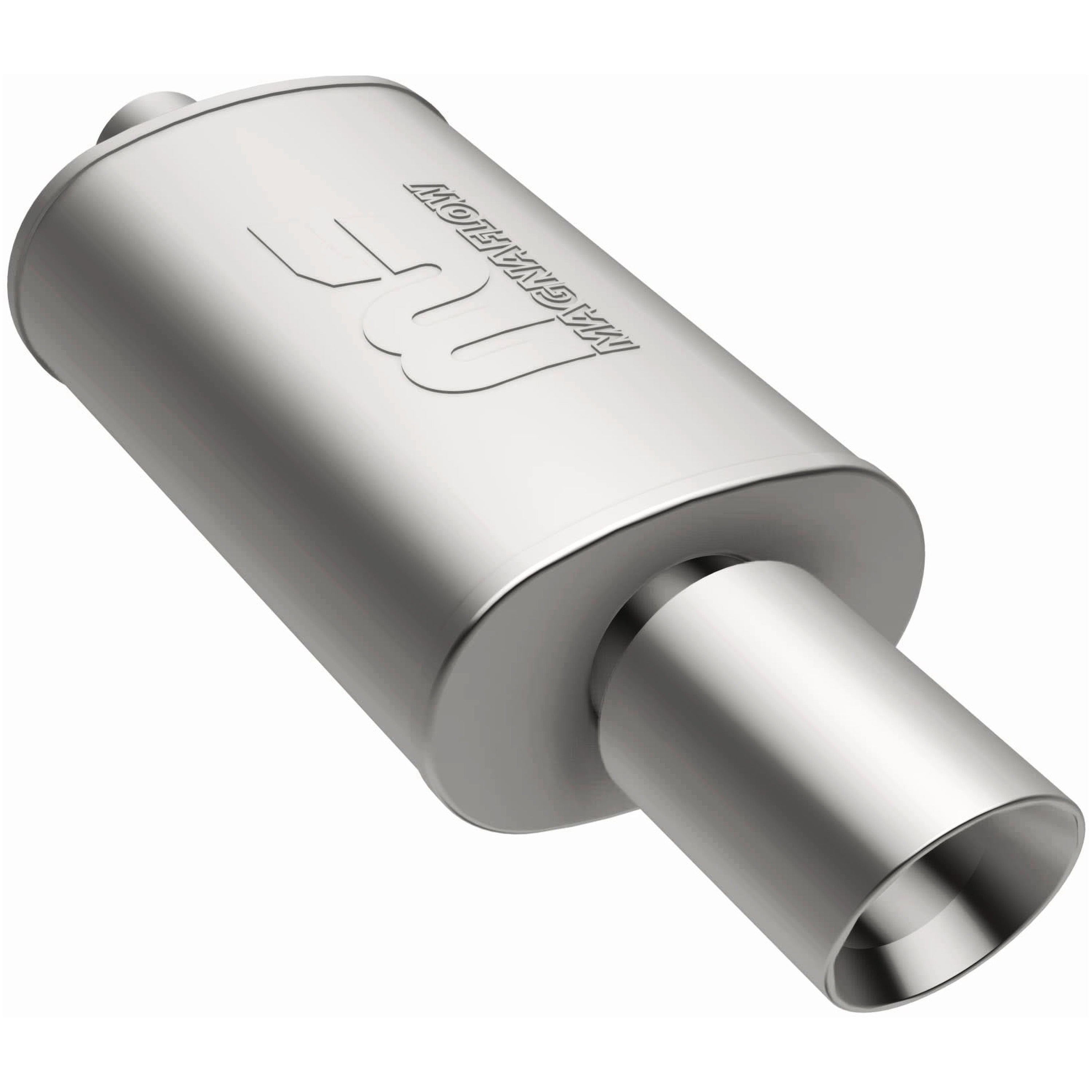 MagnaFlow Exhaust Products 14829 - Straight-Through Performance Muffler; 2.25/4in. Center/Center; 5x14x8 Body 3